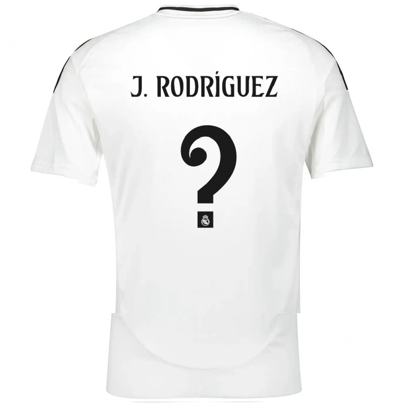 Danxen Mann Juan Rodríguez #0 Hvit Hjemmetrøye Drakt Trøye 2024/25 Skjorter T-Skjorte