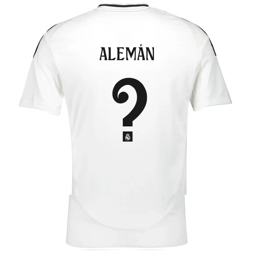 Danxen Mann Alexander Alemán #0 Hvit Hjemmetrøye Drakt Trøye 2024/25 Skjorter T-Skjorte