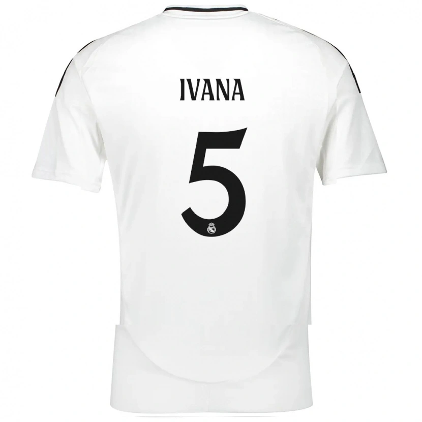 Danxen Mann Ivana Andres #5 Hvit Hjemmetrøye Drakt Trøye 2024/25 Skjorter T-Skjorte