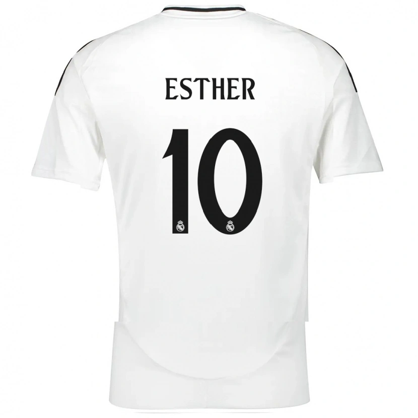 Danxen Mann Esther Gonzalez #10 Hvit Hjemmetrøye Drakt Trøye 2024/25 Skjorter T-Skjorte