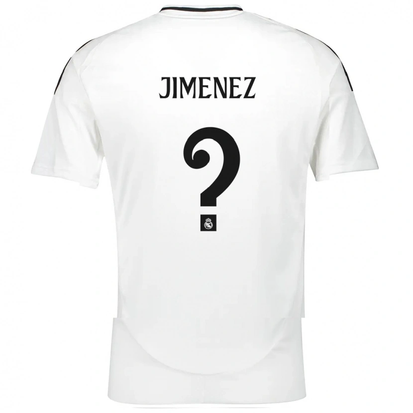 Danxen Mann Alejandro Jimenez #0 Hvit Hjemmetrøye Drakt Trøye 2024/25 Skjorter T-Skjorte