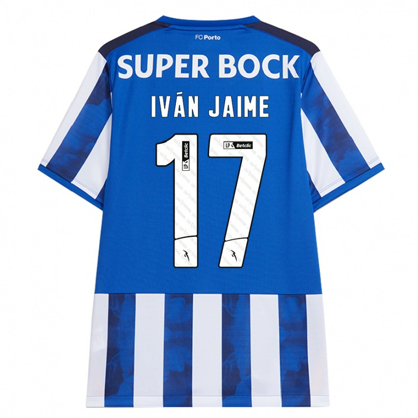 Danxen Mann Iván Jaime #17 Blå Hvit Hjemmetrøye Drakt Trøye 2024/25 Skjorter T-Skjorte