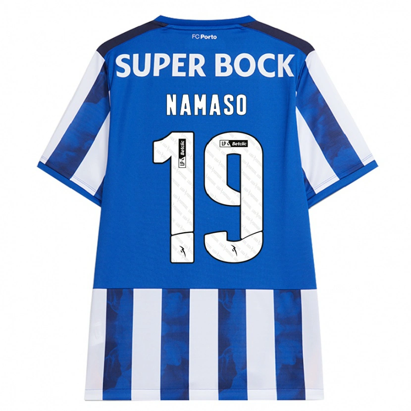 Danxen Mann Danny Namaso #19 Blå Hvit Hjemmetrøye Drakt Trøye 2024/25 Skjorter T-Skjorte