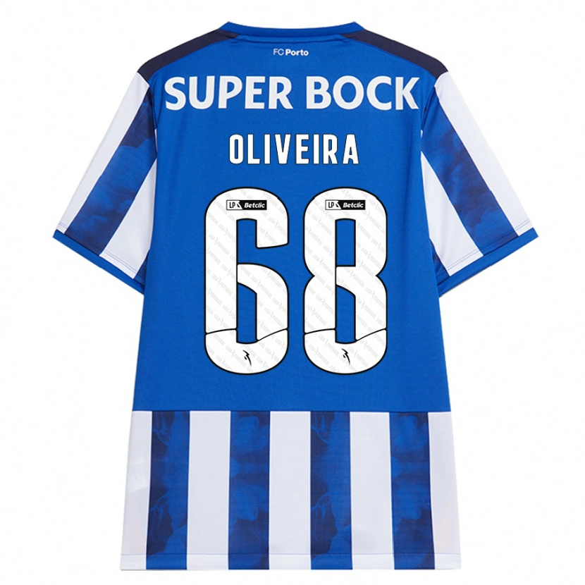 Danxen Mann André Oliveira #68 Blå Hvit Hjemmetrøye Drakt Trøye 2024/25 Skjorter T-Skjorte