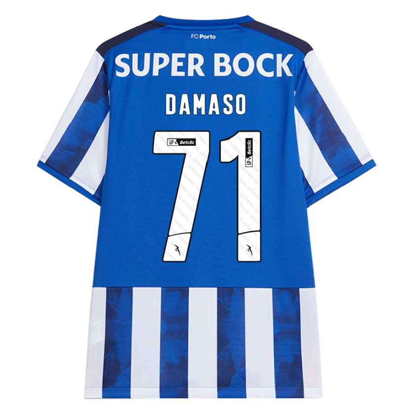Danxen Mann Nico Damaso #71 Blå Hvit Hjemmetrøye Drakt Trøye 2024/25 Skjorter T-Skjorte