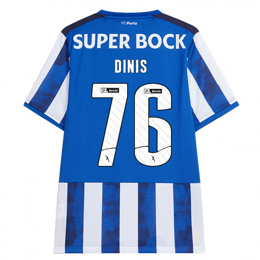 Danxen Mann Dinis #76 Blå Hvit Hjemmetrøye Drakt Trøye 2024/25 Skjorter T-Skjorte