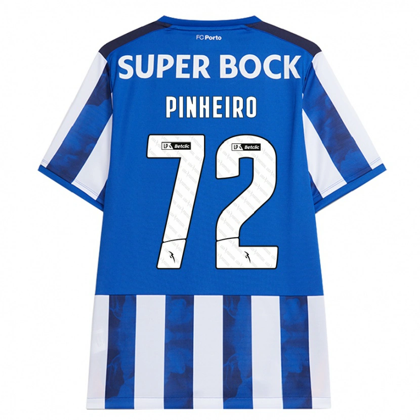 Danxen Mann Rodrigo Pinheiro #72 Blå Hvit Hjemmetrøye Drakt Trøye 2024/25 Skjorter T-Skjorte