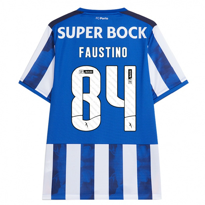 Danxen Mann Levi Faustino #84 Blå Hvit Hjemmetrøye Drakt Trøye 2024/25 Skjorter T-Skjorte