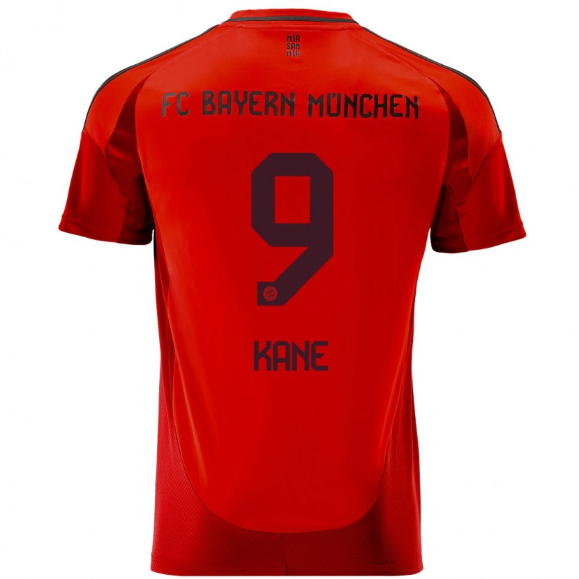 Danxen Mann Harry Kane #9 Rød Hjemmetrøye Drakt Trøye 2024/25 Skjorter T-Skjorte