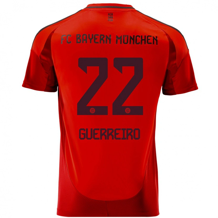 Danxen Mann Raphaël Guerreiro #22 Rød Hjemmetrøye Drakt Trøye 2024/25 Skjorter T-Skjorte