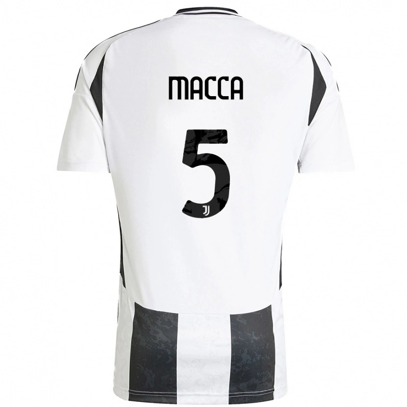 Danxen Mann Federico Macca #5 Hvit Svart Hjemmetrøye Drakt Trøye 2024/25 Skjorter T-Skjorte
