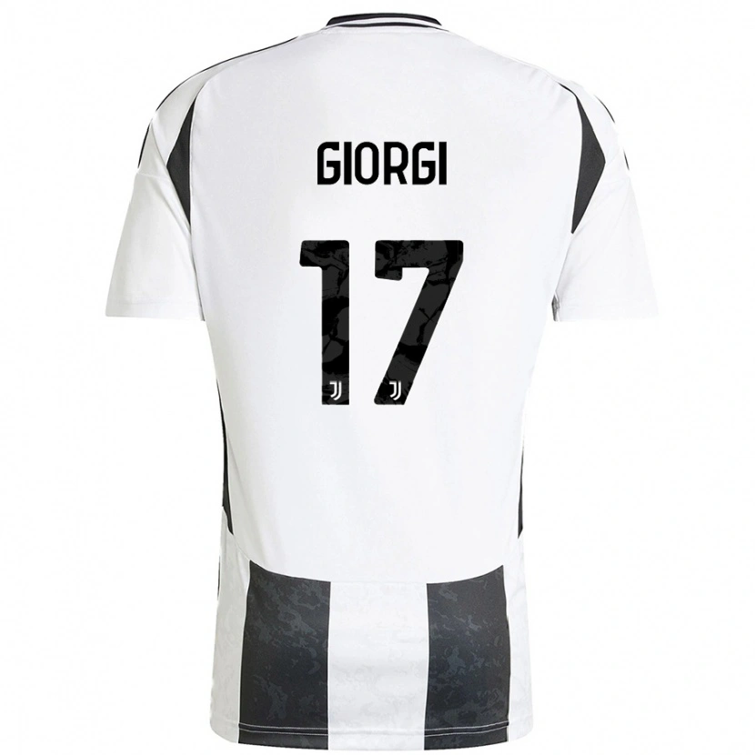 Danxen Mann Lorenzo Giorgi #17 Hvit Svart Hjemmetrøye Drakt Trøye 2024/25 Skjorter T-Skjorte