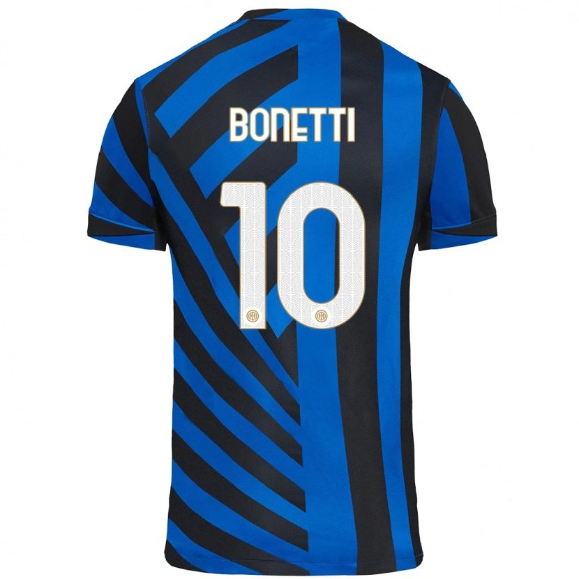 Danxen Mann Tatiana Bonetti #10 Blå Svart Hjemmetrøye Drakt Trøye 2024/25 Skjorter T-Skjorte