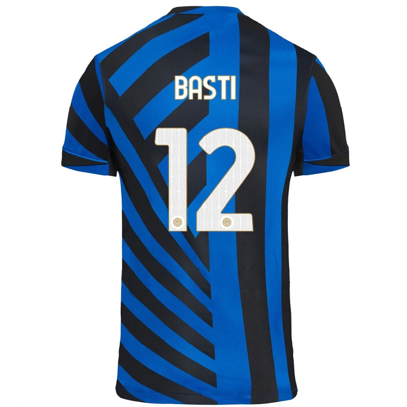 Danxen Mann Matteo Basti #12 Blå Svart Hjemmetrøye Drakt Trøye 2024/25 Skjorter T-Skjorte