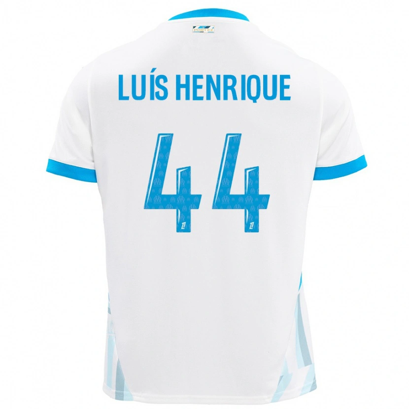 Danxen Mann Luis Henrique #44 Hvit Himmelblå Hjemmetrøye Drakt Trøye 2024/25 Skjorter T-Skjorte