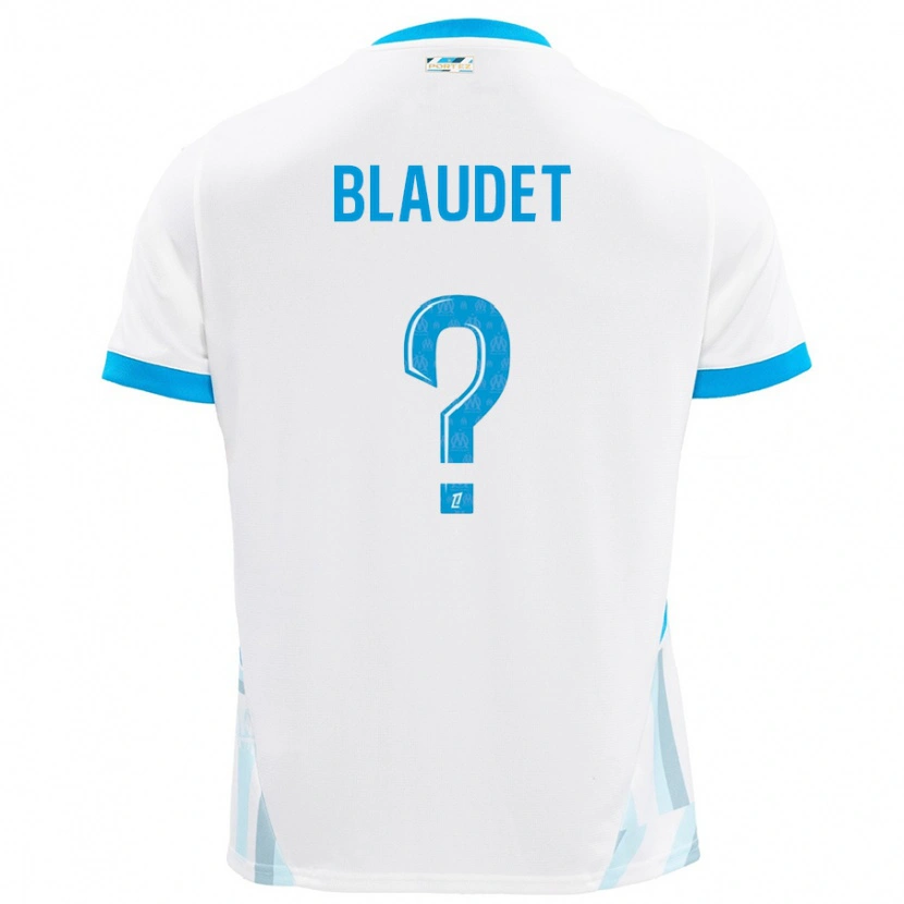 Danxen Mann David Blaudet #0 Hvit Himmelblå Hjemmetrøye Drakt Trøye 2024/25 Skjorter T-Skjorte