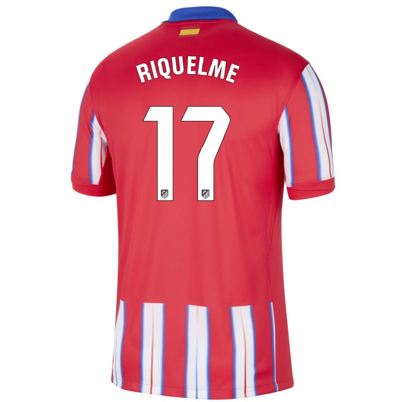 Danxen Mann Rodrigo Riquelme #17 Rød Hvit Blå Hjemmetrøye Drakt Trøye 2024/25 Skjorter T-Skjorte