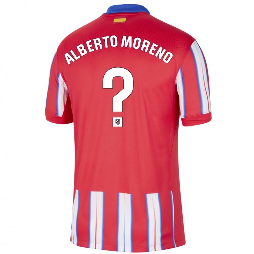 Danxen Mann Alberto Moreno #0 Rød Hvit Blå Hjemmetrøye Drakt Trøye 2024/25 Skjorter T-Skjorte
