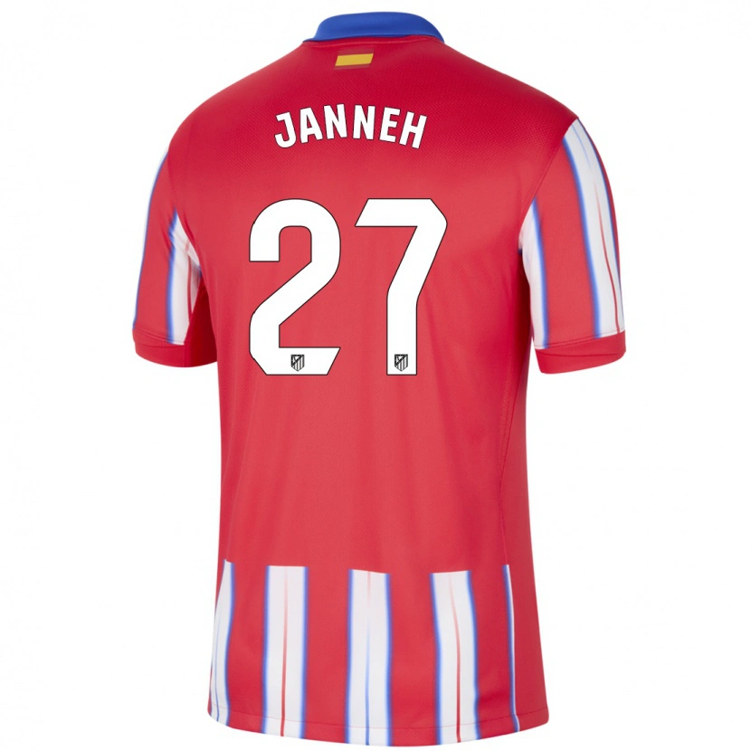 Danxen Mann Omar Janneh #27 Rød Hvit Blå Hjemmetrøye Drakt Trøye 2024/25 Skjorter T-Skjorte