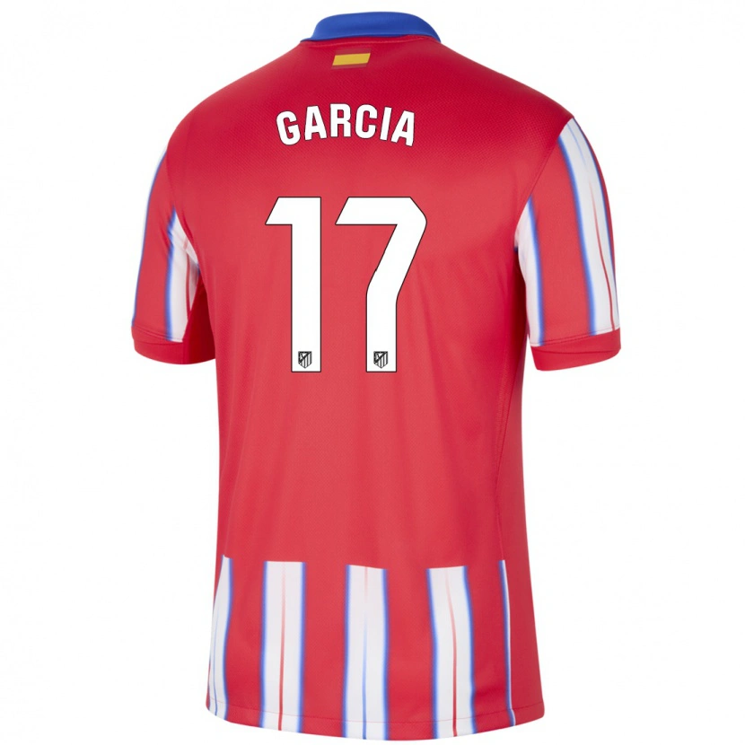 Danxen Mann Gaby García #17 Rød Hvit Blå Hjemmetrøye Drakt Trøye 2024/25 Skjorter T-Skjorte