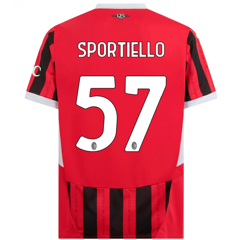 Danxen Mann Marco Sportiello #57 Rød Svart Hjemmetrøye Drakt Trøye 2024/25 Skjorter T-Skjorte
