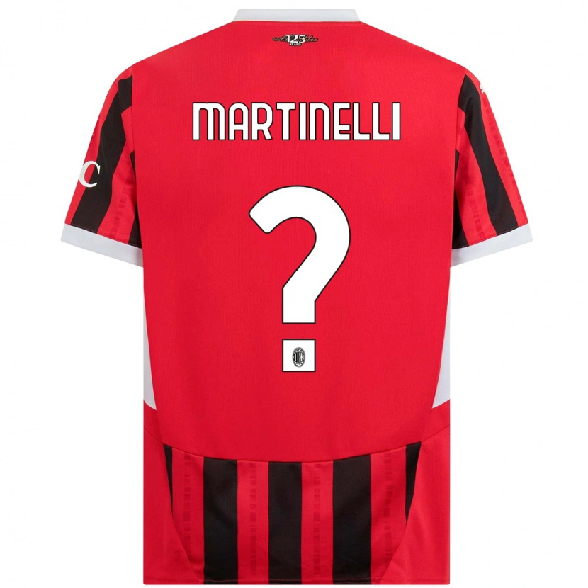 Danxen Mann Riccardo Martinelli #0 Rød Svart Hjemmetrøye Drakt Trøye 2024/25 Skjorter T-Skjorte