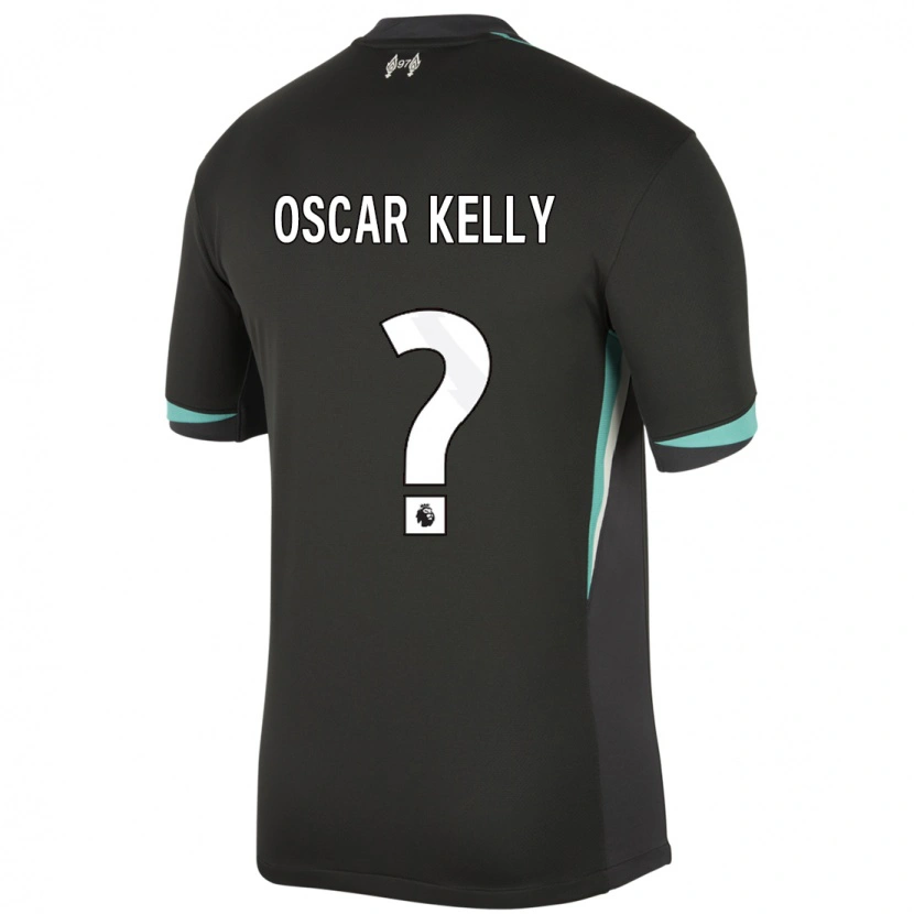 Danxen Mann Oscar Kelly #0 Svart Antrasitt Hvit Bortetrøye Drakt Trøye 2024/25 Skjorter T-Skjorte