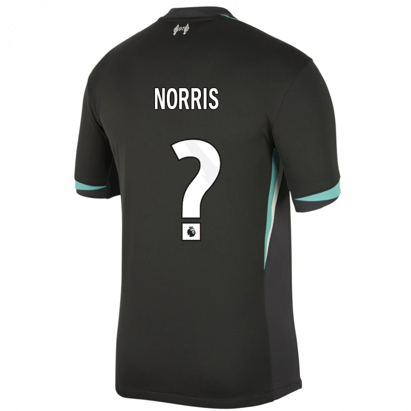 Danxen Mann James Norris #0 Svart Antrasitt Hvit Bortetrøye Drakt Trøye 2024/25 Skjorter T-Skjorte