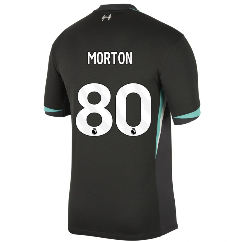 Danxen Mann Tyler Morton #80 Svart Antrasitt Hvit Bortetrøye Drakt Trøye 2024/25 Skjorter T-Skjorte