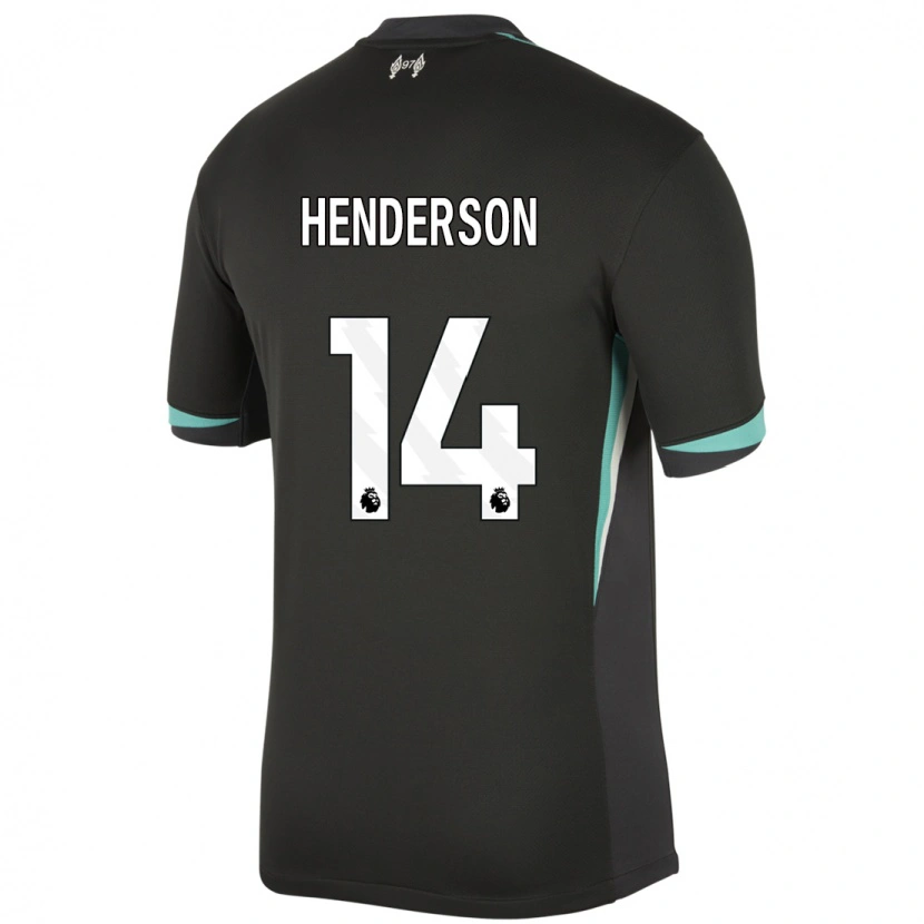 Danxen Mann Henderson #14 Svart Antrasitt Hvit Bortetrøye Drakt Trøye 2024/25 Skjorter T-Skjorte
