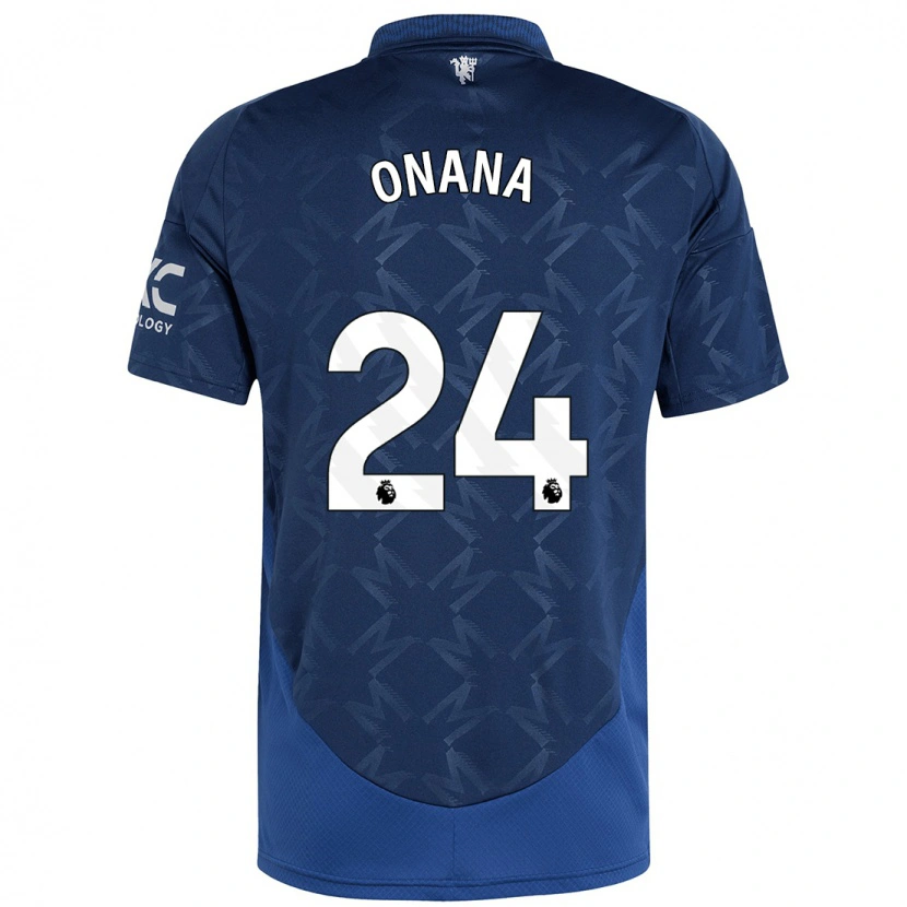 Danxen Mann André Onana #24 Indigo Bortetrøye Drakt Trøye 2024/25 Skjorter T-Skjorte