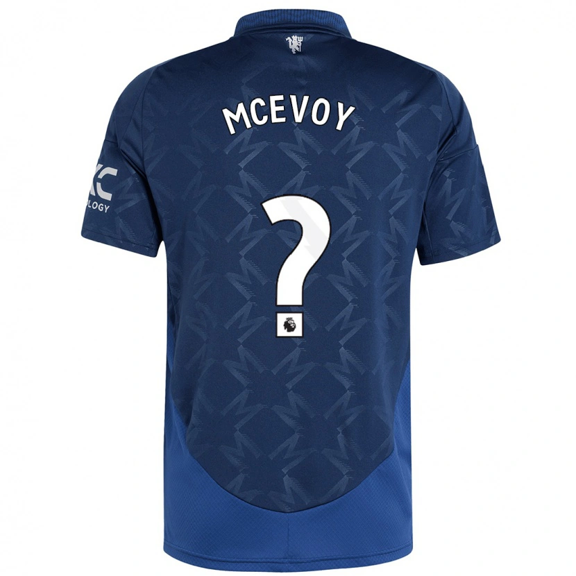 Danxen Mann Jay Mcevoy #0 Indigo Bortetrøye Drakt Trøye 2024/25 Skjorter T-Skjorte