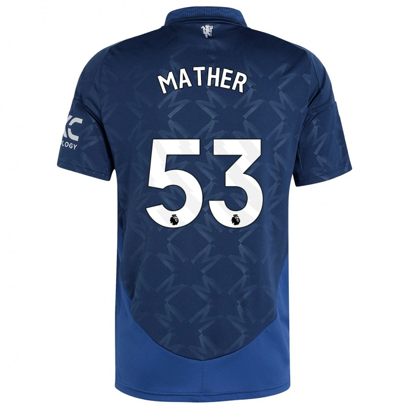 Danxen Mann Sam Mather #53 Indigo Bortetrøye Drakt Trøye 2024/25 Skjorter T-Skjorte