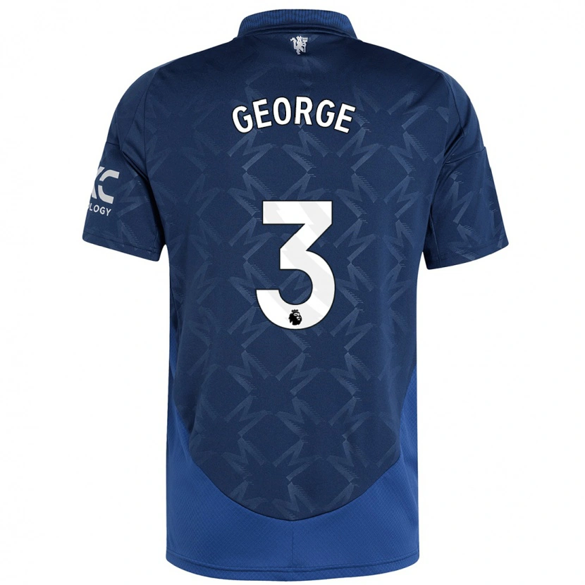 Danxen Mann Gabby George #3 Indigo Bortetrøye Drakt Trøye 2024/25 Skjorter T-Skjorte