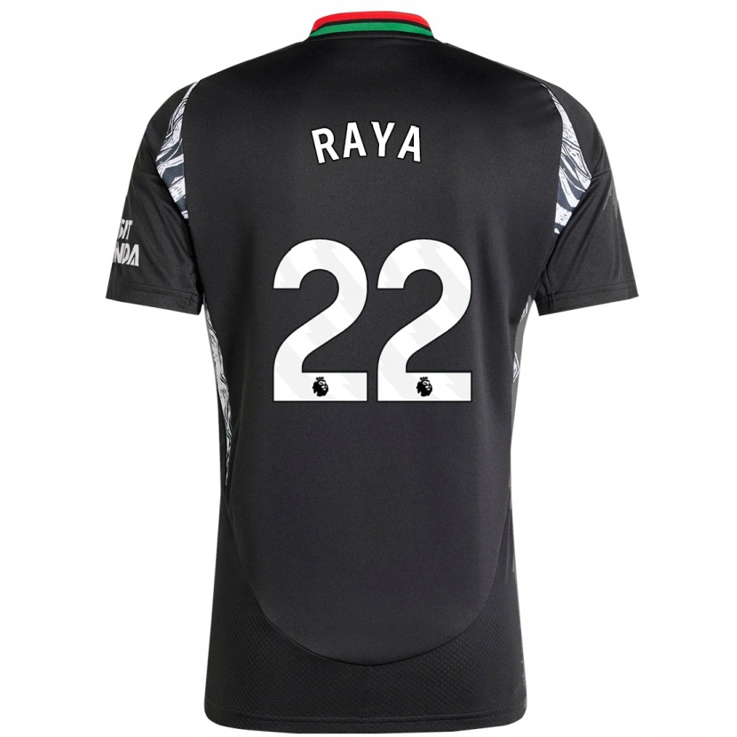 Danxen Mann David Raya #22 Svart Bortetrøye Drakt Trøye 2024/25 Skjorter T-Skjorte