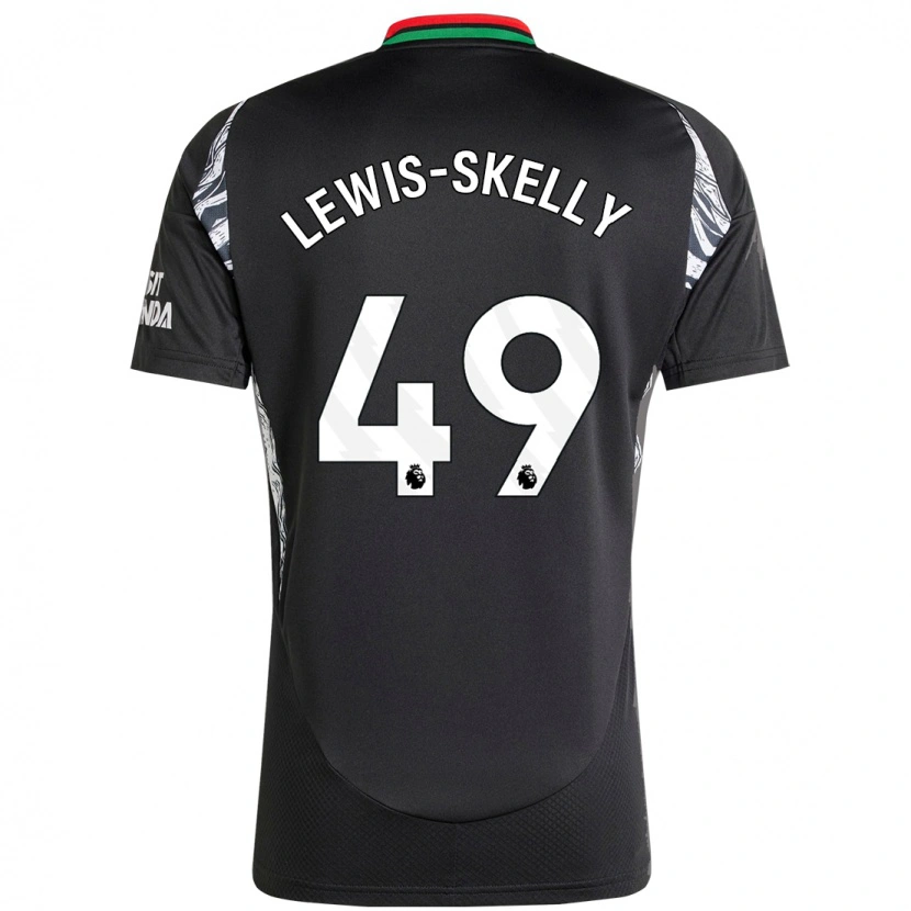 Danxen Mann Myles Lewis-Skelly #49 Svart Bortetrøye Drakt Trøye 2024/25 Skjorter T-Skjorte