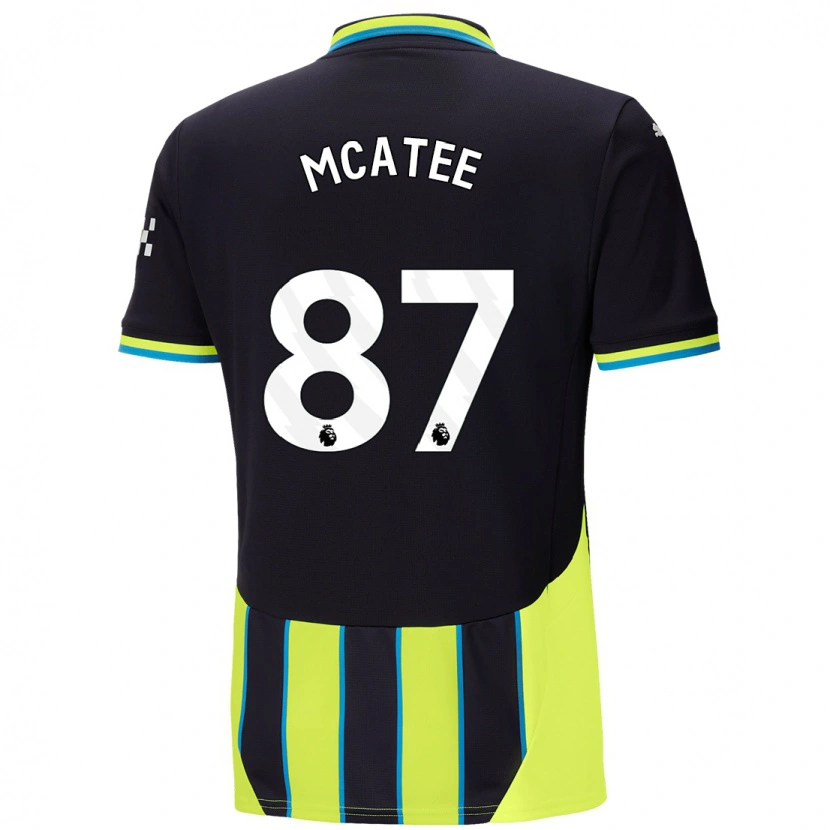 Danxen Mann James Mcatee #87 Blå Gul Bortetrøye Drakt Trøye 2024/25 Skjorter T-Skjorte