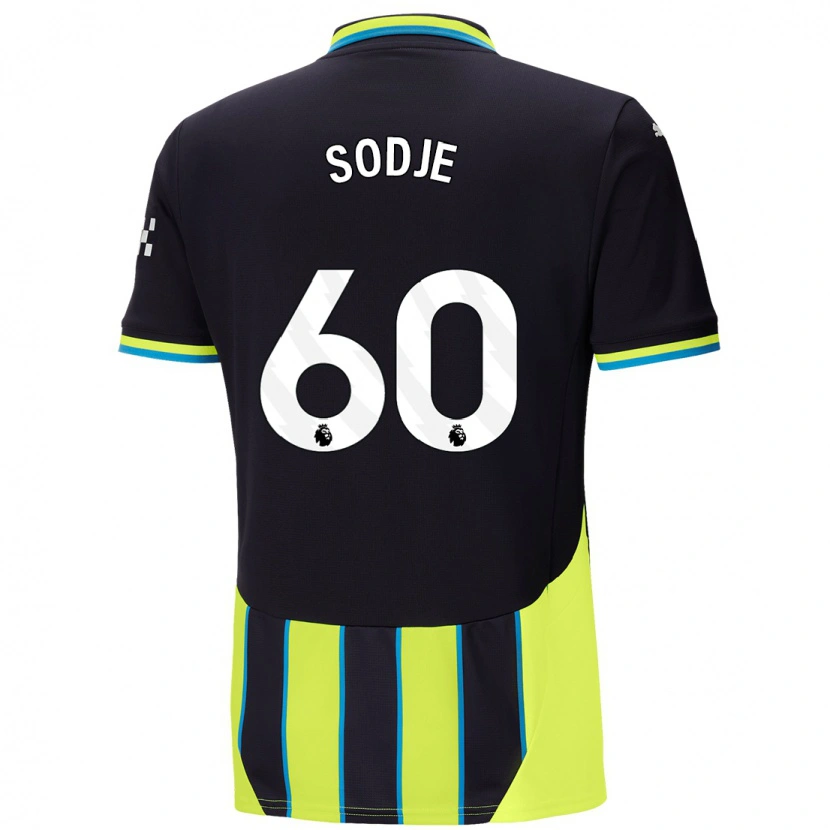 Danxen Mann Tai Sodje #60 Blå Gul Bortetrøye Drakt Trøye 2024/25 Skjorter T-Skjorte