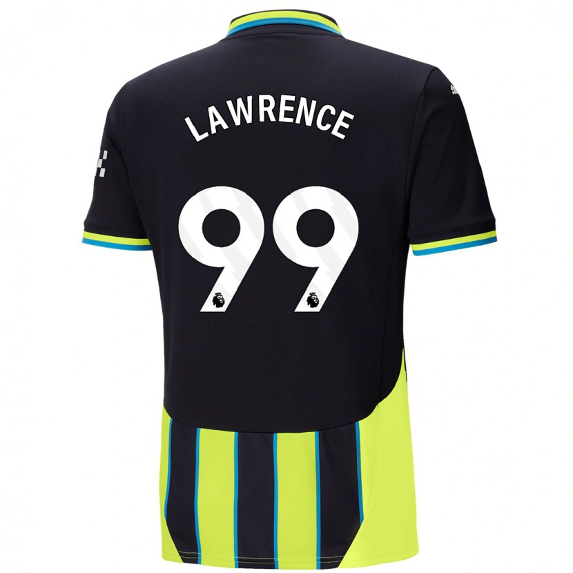 Danxen Mann Emilio Lawrence #99 Blå Gul Bortetrøye Drakt Trøye 2024/25 Skjorter T-Skjorte