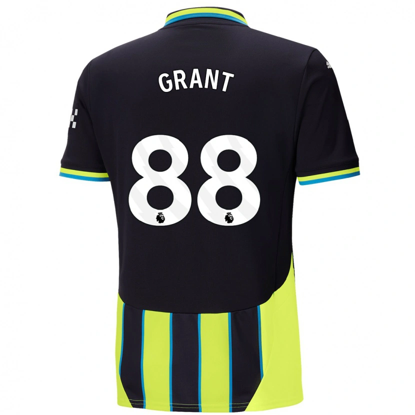 Danxen Mann True Grant #88 Blå Gul Bortetrøye Drakt Trøye 2024/25 Skjorter T-Skjorte