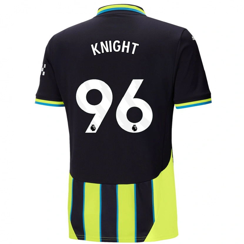 Danxen Mann Ben Knight #96 Blå Gul Bortetrøye Drakt Trøye 2024/25 Skjorter T-Skjorte
