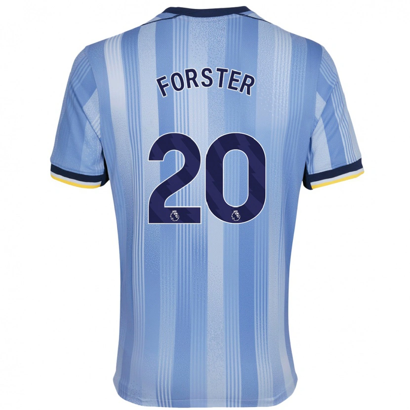 Danxen Mann Fraser Forster #20 Lyseblått Bortetrøye Drakt Trøye 2024/25 Skjorter T-Skjorte