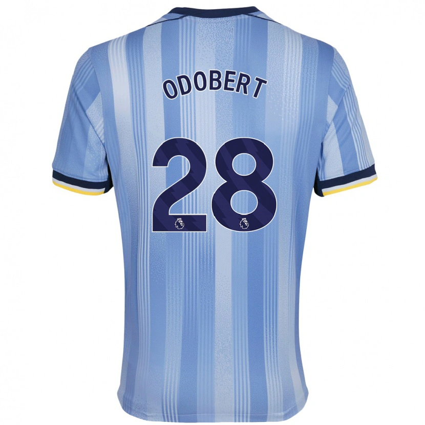 Danxen Mann Wilson Odobert #28 Lyseblått Bortetrøye Drakt Trøye 2024/25 Skjorter T-Skjorte