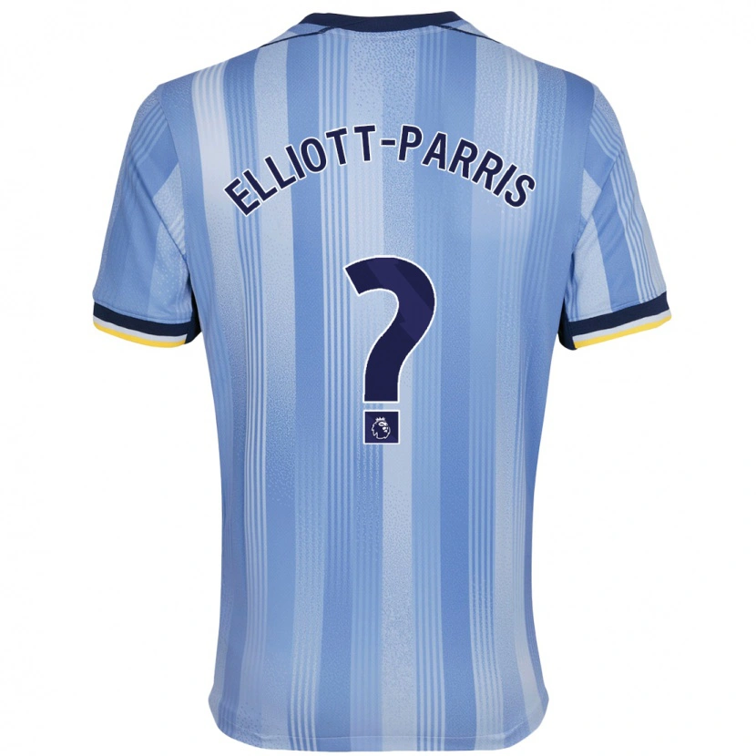 Danxen Mann Reiss Elliott-Parris #0 Lyseblått Bortetrøye Drakt Trøye 2024/25 Skjorter T-Skjorte