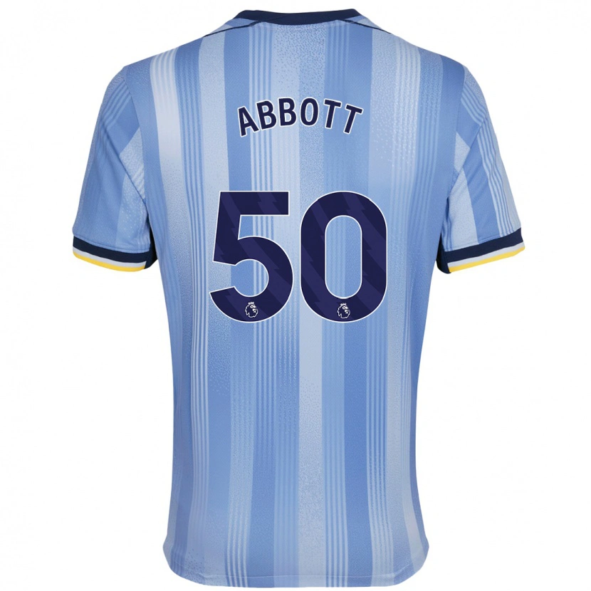 Danxen Mann George Abbott #50 Lyseblått Bortetrøye Drakt Trøye 2024/25 Skjorter T-Skjorte