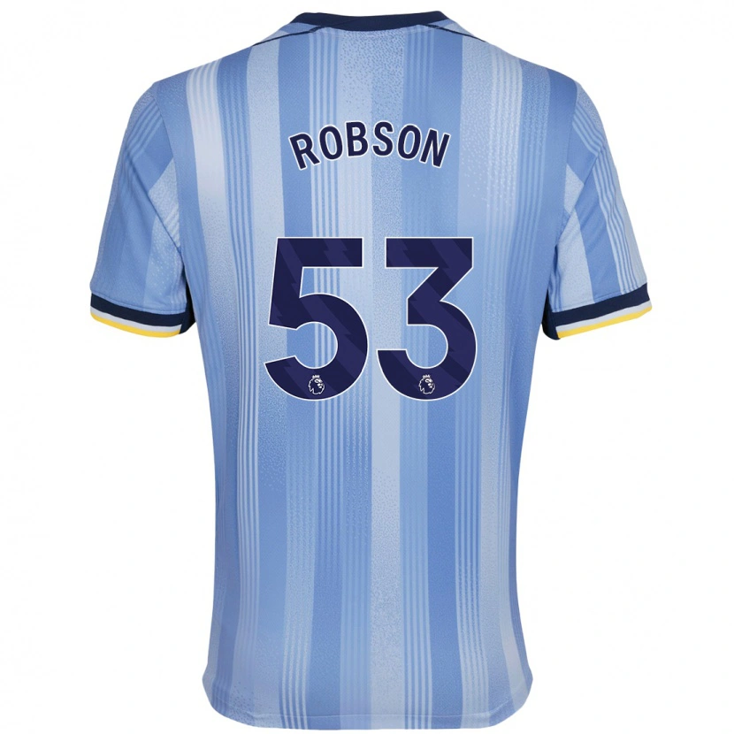 Danxen Mann Max Robson #53 Lyseblått Bortetrøye Drakt Trøye 2024/25 Skjorter T-Skjorte