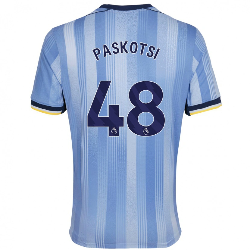 Danxen Mann Maksim Paskotsi #48 Lyseblått Bortetrøye Drakt Trøye 2024/25 Skjorter T-Skjorte