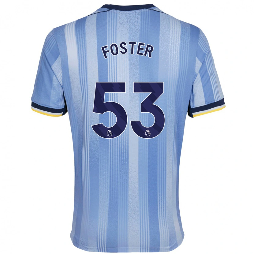 Danxen Mann Brooklyn Lyons-Foster #53 Lyseblått Bortetrøye Drakt Trøye 2024/25 Skjorter T-Skjorte