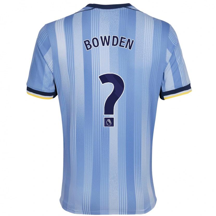 Danxen Mann Jamie Bowden #0 Lyseblått Bortetrøye Drakt Trøye 2024/25 Skjorter T-Skjorte