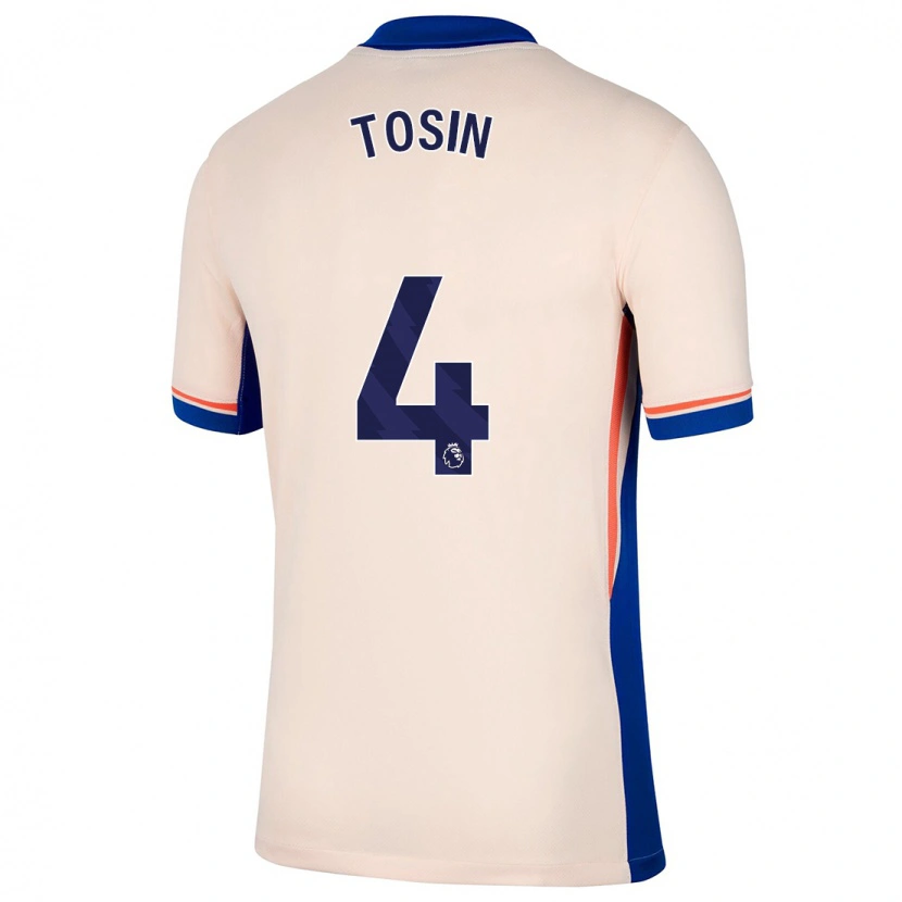 Danxen Mann Tosin Adarabioyo #4 Lys Beige Bortetrøye Drakt Trøye 2024/25 Skjorter T-Skjorte